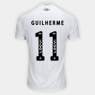 Santos FC GUILHERME 11 Home 2025-26 Jersey  White
