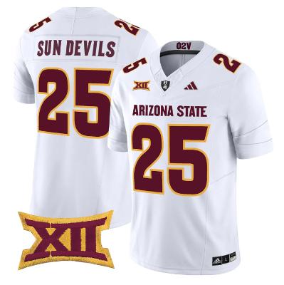 Sun Devils Jersey #25 Arizona State Sun Devils 2025 Vapor Stitched White
