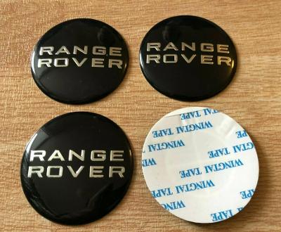 56mm Range Rover Tin Wheel Cap Emblems Stickers x4