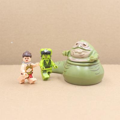3pcs Star Wars Jabba, Slave Leia & Oola Minifigures Toy