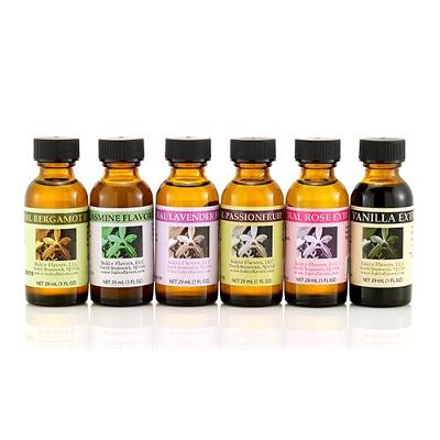 Bakto Flavors Natural Floral Flavors Plus Collection, set of 6 - Bergamot, Passi