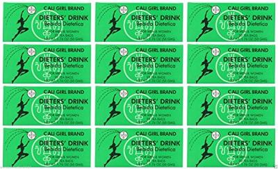 Lot of 24 Cali Girl Brand Dieters' Tea Drink For Men and Women (144 Tea Bags)