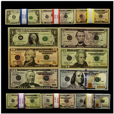 USA Replica Money Mix 100 Pcs X 100$/50$ /20$/10$ /5$/1$ Assorted Prop bills