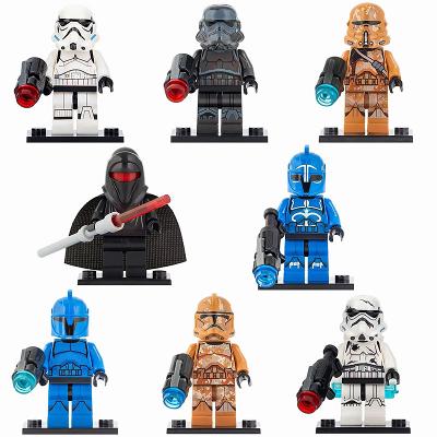 8PCS Star Wars Shadow Stormtroopers Senate Commandos Geonosians Minifigure