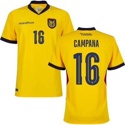 Ecuador Campana #16 Home 2026 World Cup Jersey Fan Version