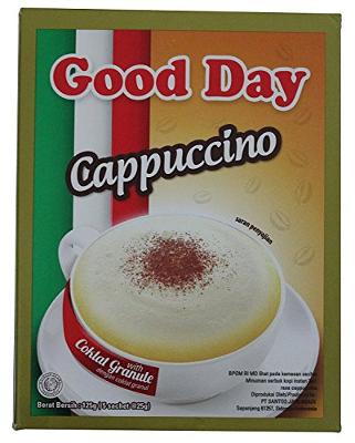 Good Day Cappuccino with Chocolate Granule Instant Coffee Box 125 Gram (4.40 Oz