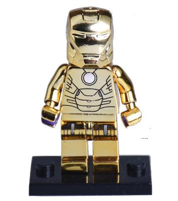 Gold Iron-Man plated  Toys Minifigure