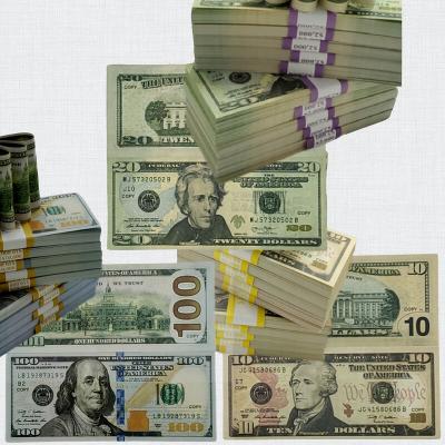 Prop Money Mixed 200Pcs X $100+$20+$10 Full Print Fake bills Double sided dollar