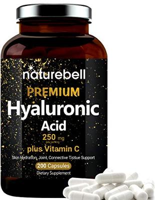 NatureBell Plant Based Hyaluronic Acid Supplements, 250mg Hyaluronic Acid with 2