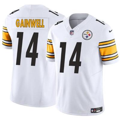 Men Pittsburgh Steelers #14 Kenneth Gainwell White 2025 Football Jersey