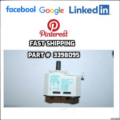 -3398095 WHIRLPOOL KENMORE MAYTAG DRYER START SWITCH PART # 3398095