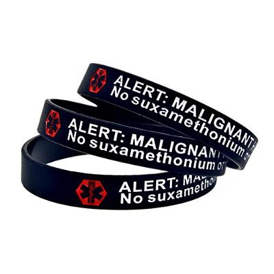 BAIYI Malignant Hyperthermia Alert Bracelet No Suxamethonium Or Volatile Agents