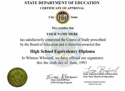 Ged High School Custom Novelty Diplomas Rated #1