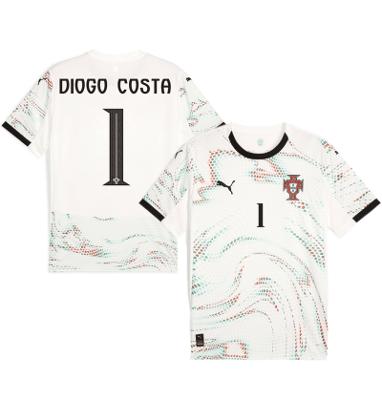 Diogo Costa 1 Portugal National Team 2025-26 Away Men Jersey  White