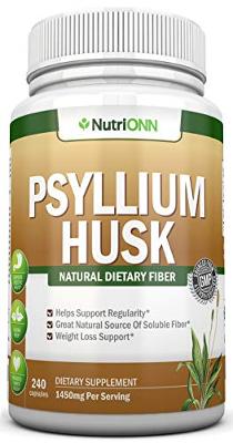 PSYLLIUM Husk Capsules - 1450mg Per Serving - 240 Capsules - Premium Psyllium Fi