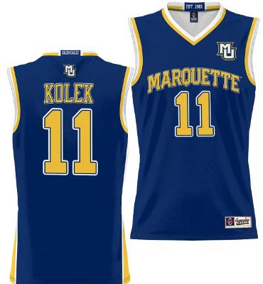 Men's Tyler Kolek Jersey 11 Marquette Golden Eagles NIL Basketball Lightweight 