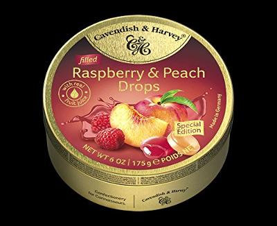 Cavendish & Harvey Raspberry & Peach Drops 175g