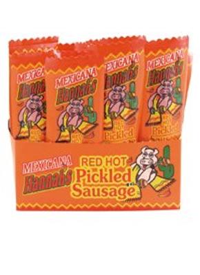 Mexicana Hannah's Red Hot Pickled Sausage 20ct Box