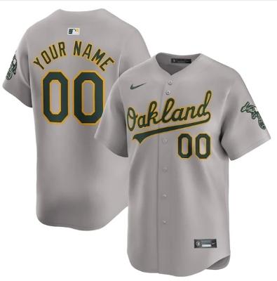 Oakland Athletics Away Limited Custom Jersey Gray