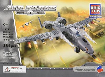 BRICTEK BUILDING BLOCKS 15713 Air Force Fighter Plane 384pcs