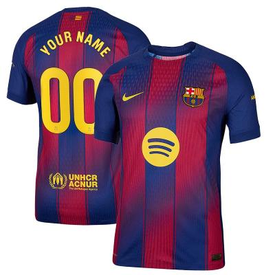 Barcelona 2025-26 Home Customize Jersey  Scarlet