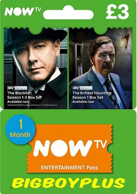 NOW TV ENTERTAINMENT - 1 Month Pass 