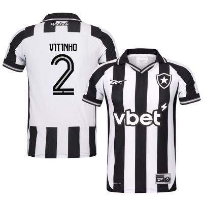 Vitinho #2 Botafogo 2025-26 Home Jersey  Black White