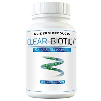 Acne Supplements Clear Biotic 20.1 gm Acne Pill Vitamins A E C B2 Probiotic Path