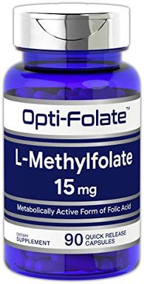 L Methylfolate 15mg | 90 Capsules | Max Potency | Optimized and Activated | Non-