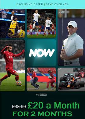 NOW TV SKY SPORTS PASS 20 A MONTH FOR 2 MONTHS 40% OFF CODE - Emailed