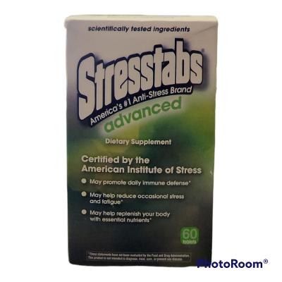 STRESSTABS ADVANCED Dietary Supplement Tablets 60 Count SEALED Exp.02/23 DISC.