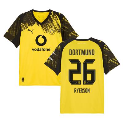 Julian Ryerson #26 Borussia Dortmund 2025-26 Home Men Jersey  Yellow