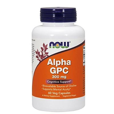 NOW Supplements, Alpha GPC 300 mg with Bioavailable Source of Choline, Veg Capsu