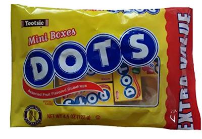 Tootsie Dots Assorted Fruit Flavored Gumdrops Mini Boxes