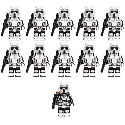 Star Wars Scout Troopers & Commander 11 Minifigures Lot