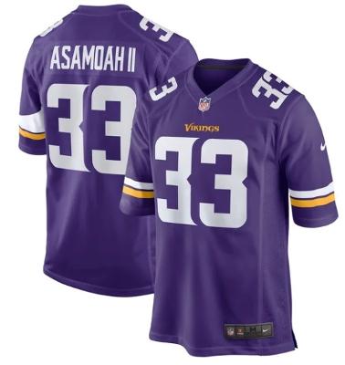 Brian Asamoah Minnesota Vikings Game Jersey Purple