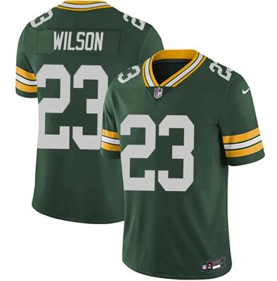 Men's Green Bay Packers #23 Emanuel Wilson Green 2025 Football Jersey