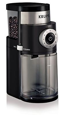 KRUPS, GX500050, Professional Burr Grinder, Black