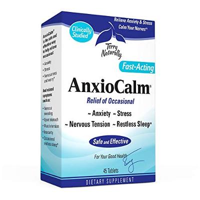 Terry Naturally AnxioCalm - 40 mg, 45 Tablets - Non-Addictive Anxiety & Stress R