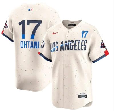 Shohei Ohtani Los Angeles Dodgers Series Champions City Connect Jersey Cream