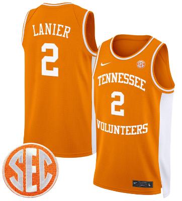 Chaz Lanier Jersey #2 Tennessee Vols 2024 Swingman Basketball Orange
