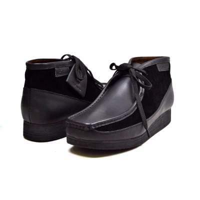 British Walkers Wallabee Style Boots New Castle Men's Black Leather and Suede