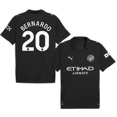 BERNARDO SILVA #20 Manchester City 2025-26 Away Jersey  Black