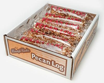 Pecan Logs Rolls - Crown Candy (12 Individually Wrapped 2.5 oz Pecan Logs Per B