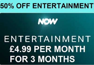 NOW TV ENTERTAINMENT 3 MONTH HALF PRICE DISCOUNT NOWTV CODE - EMAIL DELIVERY