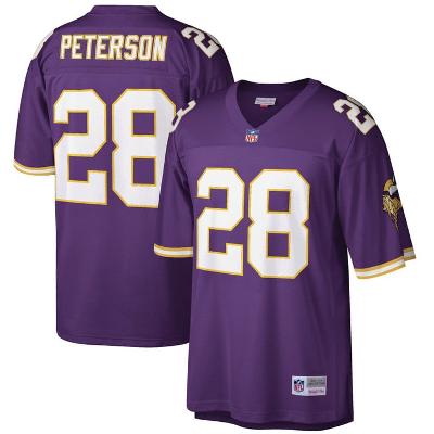 Adrian Peterson Jersey #28 Minnesota Vikings Throwback Stitched Purple Retired