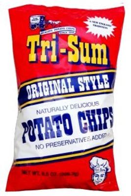 Tri-Sum Original Style Potato Chips, Family Size 9.5-ounce Bags (Pack of 3)