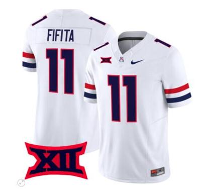 Noah Fifata Jersey #11 Arizona Wildcats Vapor Limited Football White
