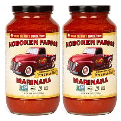 Hoboken Farms Marinara Gourmet Pasta Sauce - Keto Certified, No Sugar Added, No