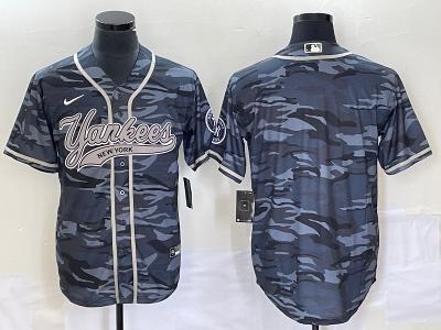 New York Yankees Team Camo Fashion Replica Jersey